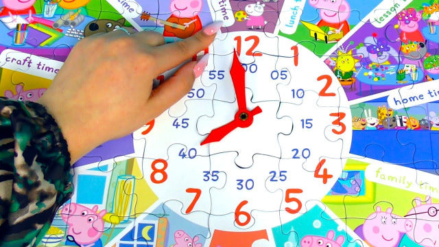 Ravensburger Puzzle 60 Piece, Peppa Pig Tell the Time - Treasure Island Toys