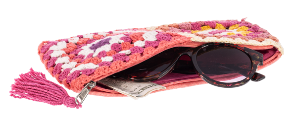 Crochet Granny Square Pouch - Treasure Island Toys