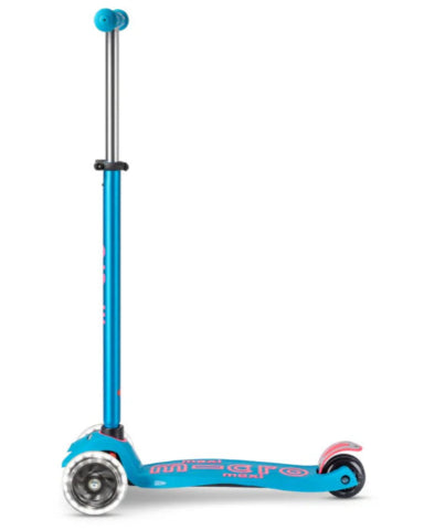 Micro Scooter Maxi Deluxe LED Scooter - Aqua - Treasure Island Toys
