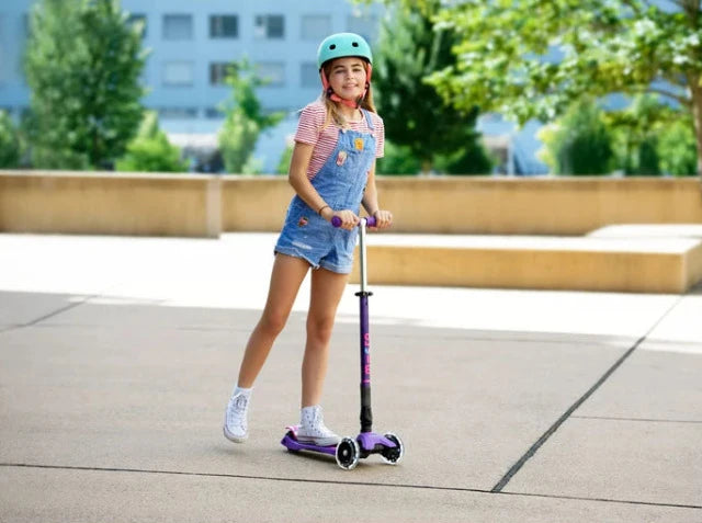 Micro Scooter Maxi Deluxe LED Scooter - Purple - Treasure Island Toys