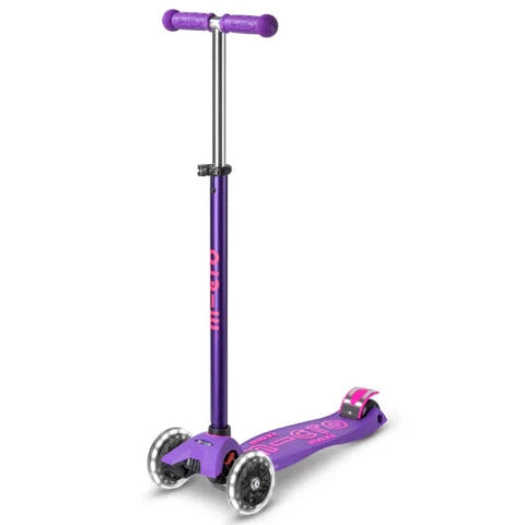 Micro Scooter Maxi Deluxe LED Scooter - Purple - Treasure Island Toys