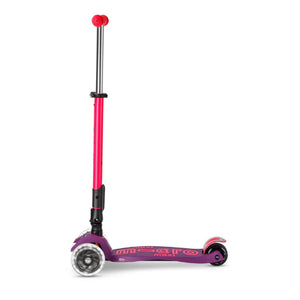 Micro Scooter Maxi Foldable  LED Scooter - Neon Ultra Pink/Purple