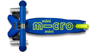 Micro Scooter Mini Foldable  LED Scooter - Neon Canary/Blue