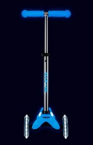 Micro Scooter Mini Deluxe Glow LED Scooter - Arctic Blue - Treasure Island Toys