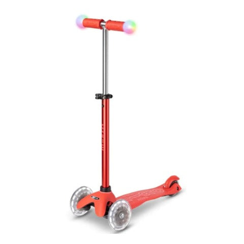 Micro Scooter Mini2Grow Deluxe Magic LED Scooter Red