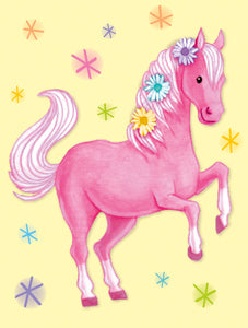 Greeting Card Enclosure - Pink Pony