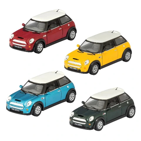 Diecast Mini Cooper, Pull Back Action - Treasure Island Toys