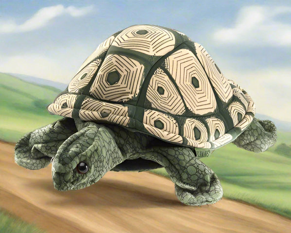 Folkmanis Puppet - Tortoise - Treasure Island Toys