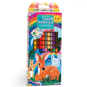 eeBoo Art Sun & Fawn Double-Sided Pencils - Treasure Island Toys
