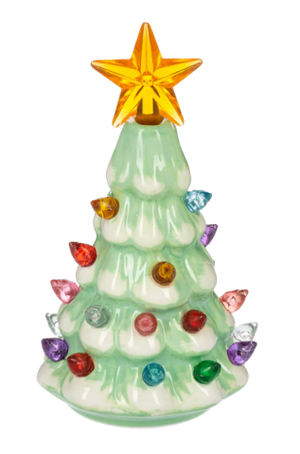 LED Retro Light-up Mini Christmas Tree Shimmers - Treasure Island Toys