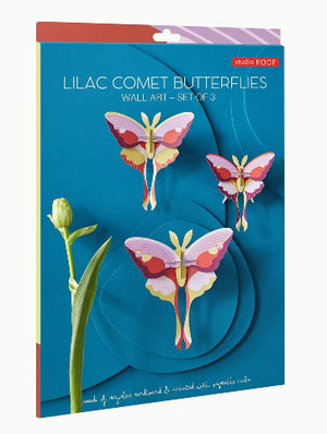 Studio Roof Lilac Comet Butterflies - Set of 3 - Treasure Island Toys