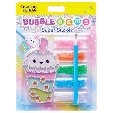 Creativity for Kids Bubble Gems Super Sticker Bubble Tea - Treasure Island Toys