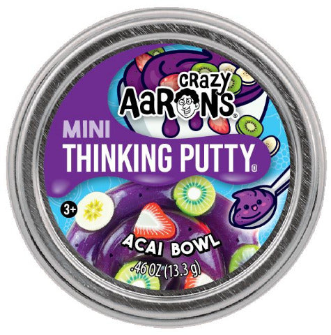 Crazy Aaron's Thinking Putty Mini - Acai Bowl - Treasure Island Toys