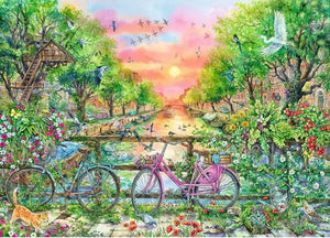 Ravensburger Puzzle 1000 Piece, 50th Anniversary: Dreamy Bikes in Amsterdam