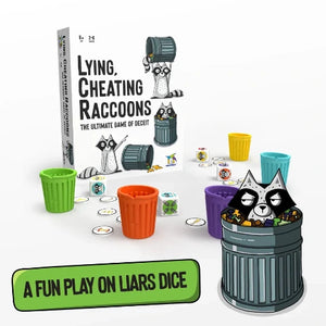 Gamewright Lying Cheating Raccoons - Treasure Island Toys