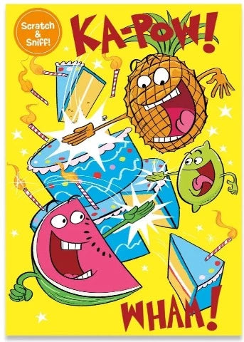 Greeting Card Birthday - Scratch and Sniff - Fruit Punch - Treasure Island Toys