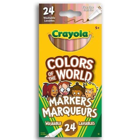 Crayola Markers Colors of the World Fine LIne - Treasure Island Toys