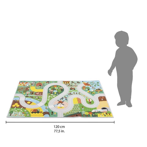 Janod Cross Roads Countryside Play Mat - Treasure Island Toys