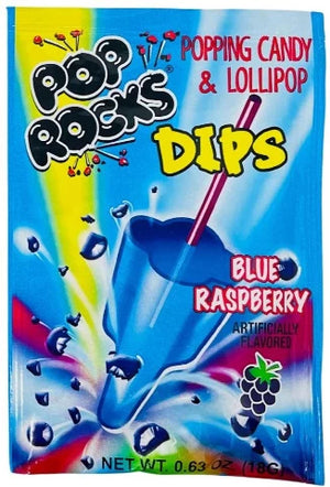 Pop Rocks Dips Blue Raspberry - Treasure Island Toys
