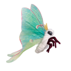 Folkmanis Finger Puppet - Luna Moth - Treasure Island Toys