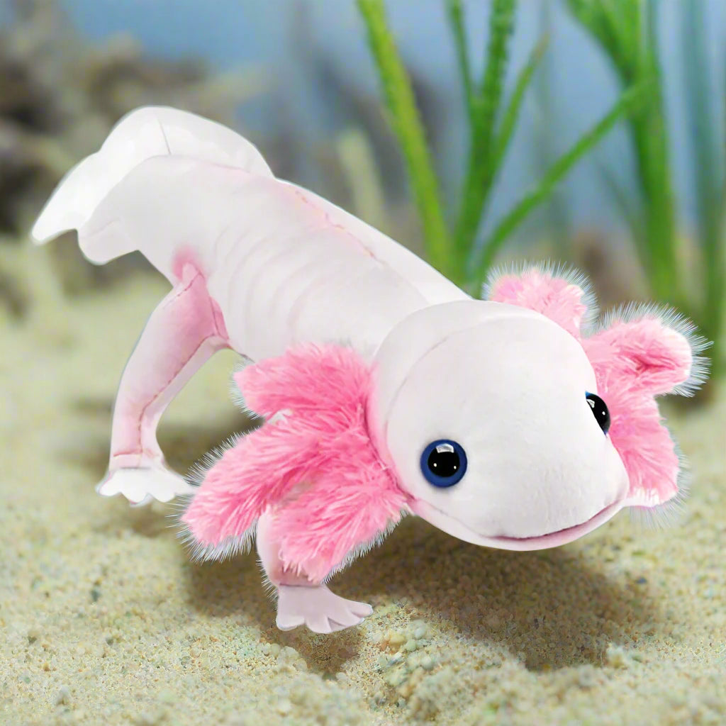 Folkmanis Puppet - Axolotl - Treasure Island Toys