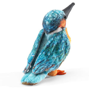 Folkmanis Finger Puppet - Common Kingfisher - Treasure Island Toys