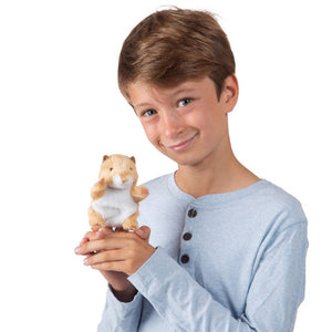 Folkmanis Finger Puppet - Hamster - Treasure Island Toys