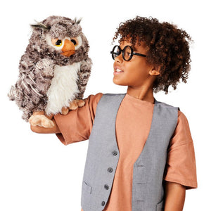 Folkmanis Puppet - Wise Owl - Treasure Island Toys