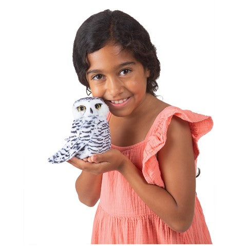 Folkmanis Puppet - Snowy Owl, Small - Treasure Island Toys