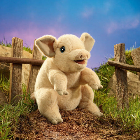 Folkmanis Puppet - Piggy - Treasure Island Toys