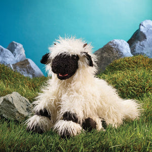 Folkmanis Puppet - Valais Blacknose Sheep - Treasure Island Toys