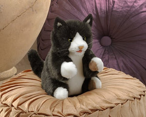 Folkmanis Puppet - Tuxedo Kitten - Treasure Island Toys