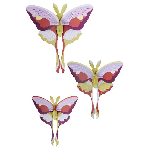 Studio Roof Lilac Comet Butterflies - Set of 3 - Treasure Island Toys