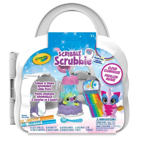 Crayola Scribble Scrubbie Peculiar Pets Rainbow Cloud Clubhouse - Treasure Island Toys