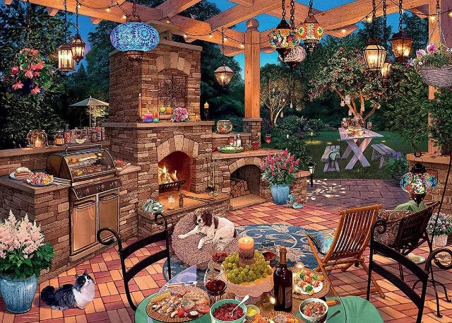 Ravensburger Puzzle 1000 Piece, My Haven: The Garden Kitchen - Treasure Island Toys