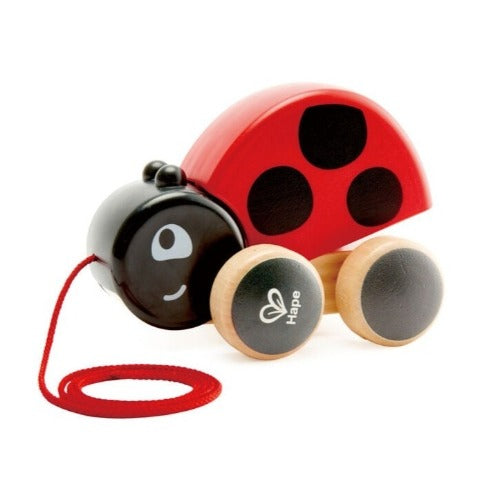 Hape Toddler Pull Along Ladybug - Treasure Island Toys