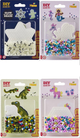 Hama Midi Beads Small Striped Blister - Treasure Island Toys