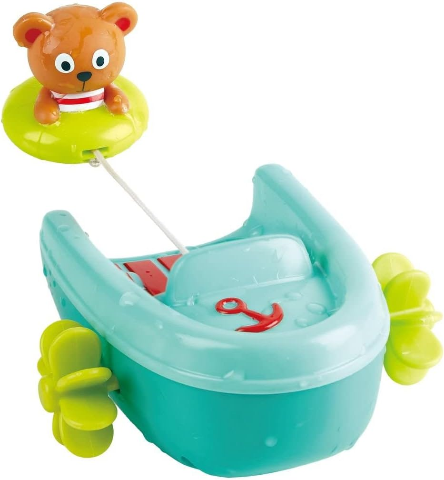 Hape Bath Tubing Pull-back Boat - Treasure Island Toys