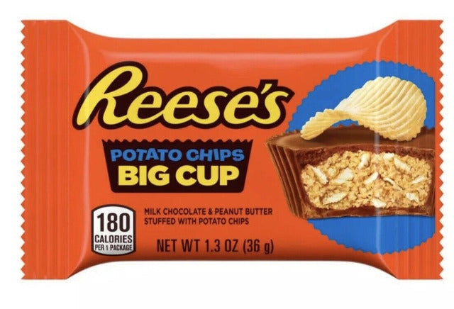 Reese's Peanut Butter Cup Stuffed with Potato Chips - Treasure Island Toys