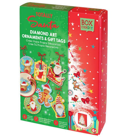 Box CanDIY Totally Santa: Diamond Art Ornaments & Gift Tags - Treasure Island Toys