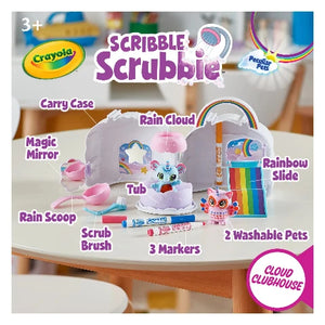 Crayola Scribble Scrubbie Peculiar Pets Rainbow Cloud Clubhouse