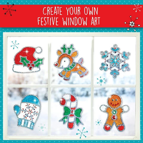 Creativity for Kids Holiday Easy Sparkle Window Art - Treasure Island Toys