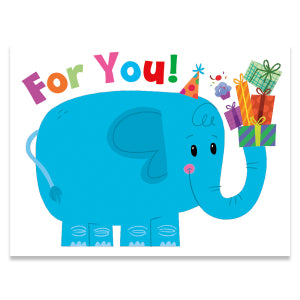 Greeting Card Enclosure - Elephant Birthday - Treasure Island Toys