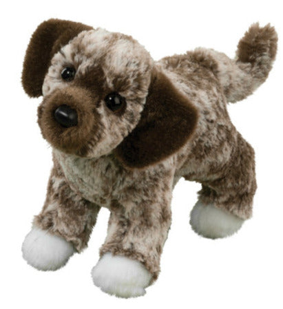 Douglas Dog Spud Brown & White Mutt, Mini - Treasure Island Toys