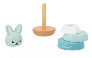 Janod Baby Stacking Rabbit - Treasure Island Toys