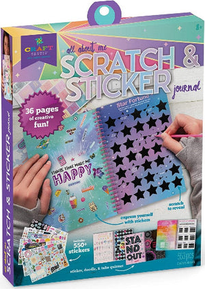 Craft-tastic Scratch & Sticker Journal - Treasure Island Toys