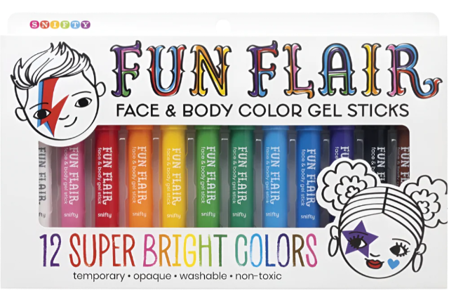 Snifty Fun Flair Face & Body Color Gel Sticks Set - Treasure Island Toys