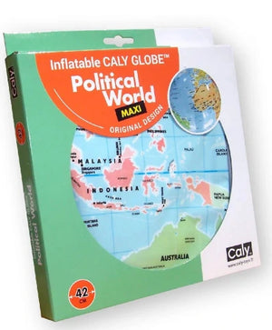 Caly Globes Political World Maxi Inflatable Globe, 42 CM - Treasure Island Toys