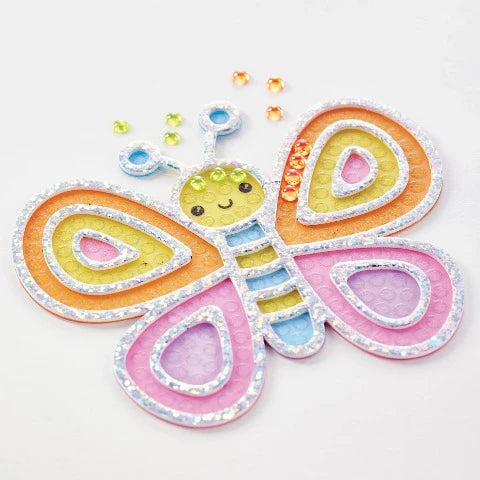 Creativity for Kids Bubble Gems Super Sticker Butterfly - Treasure Island Toys