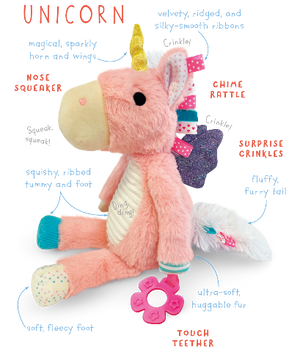 Make Believe Ideas Super Sensory Snuggable Unicorn - Treasure Island Toys